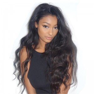 Lace Front Human Hair Wigs 130% Density Brazilian Virgin Hair Body Wave Wig Pre-Plucked Natural Hairline