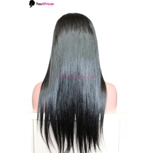 Natural Color Silky Straight Unprocessed Brazilian Virgin Human Hair U Part Wigs