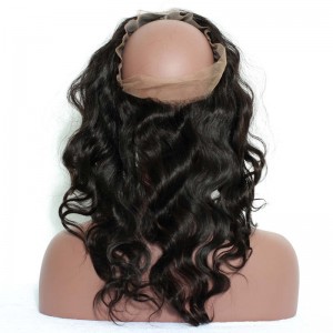 Pre Plucked 360 Lace Frontal Closure Body Wave 22*4*2 Brazilian Virgin Hair Lace Frontal