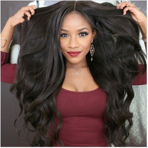 Sunny Queen 250% Density Wigs Pre-Plucked Human Hair Wigs Body Wave Natural Hair Line Glueless Full Lace Wigs
