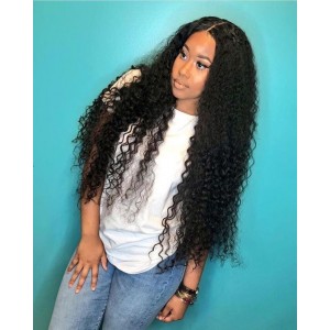 Sunny Queen 13x6 Curly Lace Front Human Hair Wigs 150% Density Pre Plucked With Baby Hair Brazilian Virgin 
