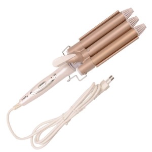 Sunny Queen  Curling Iron Curly Tourmaline Ceramic Hair Curler Large Wave - Triple Barrel (Gold)