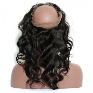 360 Lace Frontal Closure Body Wave Brazilian Virgin Hair Lace Frontal Natural Hairline 22.5*4*2