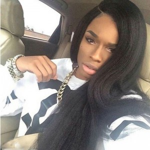 250% Density Wig Pre-Plucked Natural Hairline Brazilian Italian Yaki Straight Lace Front Human Hair Wigs Bleached Knots