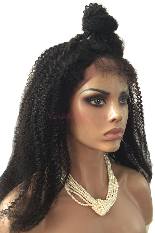 1B Color Brazilian Virgin Human Hair Afro Kinky Curly Full ...