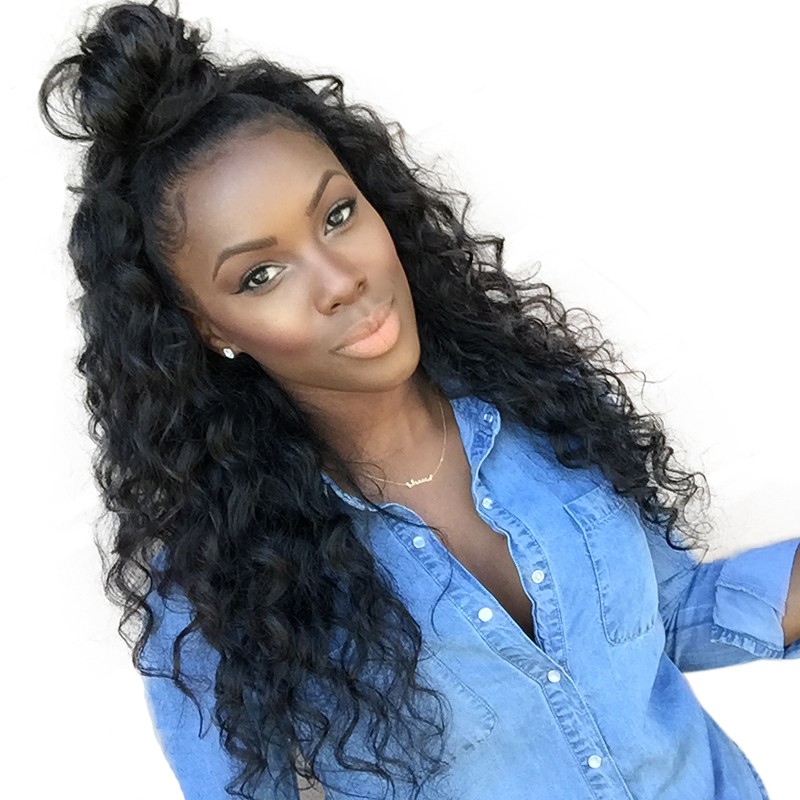 Pre-Plucked 360 Lace Wigs 150% Brazilian Loose Wave Hair ...