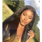 Sunny Queen Lace Front Human Hair Wigs For Black Women Brazilian Straight Hair Wig Pre Plucked Bleached Knots