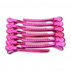 Sunny Queen 12Pcs Stainless Steel Hair Clips Professional Salon Sectioning Curling Grips Pins Hairdressing Tools Kit, 5 Colors Optional