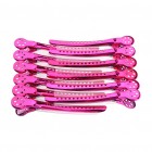 Sunny Queen 12Pcs Stainless Steel Hair Clips Professional Salon Sectioning Curling Grips Pins Hairdressing Tools Kit, 5 Colors Optional