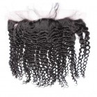Sunny Queen Kinky Curly Indian Remy Hair Lace Frontal Closure 13x4inches Natural Color