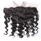 Sunny Queen Natural Color Loose Wave Brazilian Virgin Hair Lace Frontal Closure 13x4inches