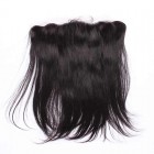 Sunny Queen Natural Color Silky Straight Brazilian Virgin Hair Lace Frontal Closure 13x4inches