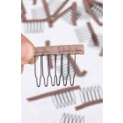 Sunny Queen Lace Wrap 6 Teeth Combs Wire Spring Comb Wig Add to Wig Cap Clip Snap For Wig