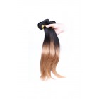 Sunny Queen Ombre Hair Weave Color 1b/#27 Straight Virgin Human Hair 3 Bundles