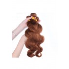 Sunny Queen Color #30 Medium Brown Body Wave Peruvian Virgin Hair Weaves 3pcs Buddles