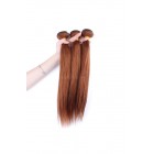 Sunny Queen Color #30 Medium Brown Brazilian Virgin Hair Straight Hair Weave 3 Buddles