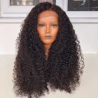 Sunny Queen Curly Glueless Full Lace Human Hair Wigs Pre Plucked 250 Density Brazilian Deep Wave Transparent Lace Front Wigs
