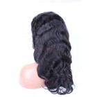 Sunny Queen Natural Color Body Wave Brazilian Virgin Human Hair Silk Top Lace Wigs