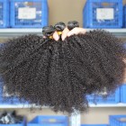 Sunny Queen 4 Bundles Natural Color Afro Kinky Curly Brazilian Virgin Human Hair Weaves 