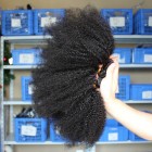 Sunny Queen Natural Color Afro Kinky Curly Peruvian Virgin Human Hair Weave 3pcs Bundles