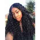 Sunny Queen 250% Density Brazilian Virgin Hair Kinky Curly Lace Front Human Hair Wigs