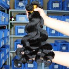 Sunny Queen Indian Remy Human Hair Extensions Weave Body Wave 4 Bundles Natural Color