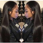 Sunny Queen Natural Color Unprocessed Indian Remy 100% Human Hair Silk Straight Full Lace Wigs