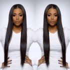 Sunny Queen Pre-Plucked Natural Hair Line Lace Front Ponytail Wigs Brazilian Wigs 150% Density Wigs Silk Straight