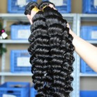 Sunny Queen Deep Wave Unprocessed Mongolian Virgin Human Hair Weave 3 Bundles Natural Color