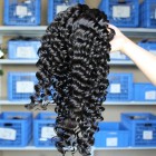 Sunny Queen Indian Remy Human Hair Extensions Weaves Deep Wave 4 Bundles Natural Color