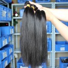 Sunny Queen Natural Color Silk Straight Malaysian Virgin Human Hair Extensions 4 Bundles