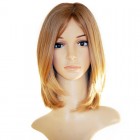 Sunny Queen Honey Brown Color Silky Straight European Virgin Hair Silk Top Full Lace Jewish Wigs