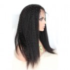 Sunny Queen Natural Color Kinky Straight Brazilian Virgin Human Hair Full Lace Wigs