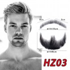 Sunny Queen Lace Beard Fake Beard For Men Mustache Hand Made By Real Hair Barba Falsa Cosplay Synthetic Lace Invisible Beards