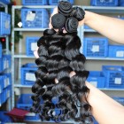 Sunny Queen Loose Wave Human Hair Indian Remy Human Hair Extensions 4 Bundles Natural Color