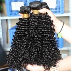 Sunny Queen Indian Virgin Human Hair Extensions Kinky Curly 4 Bundles Natural Color