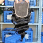Sunny Queen Natural Color Loose Wave Brazilian Virgin Hair Free Part Lace Closure 4x4inches 