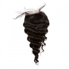 Sunny Queen Mongolian Virgin Hair Loose Wave Free Part Lace Closure 4x4inches Natural Color