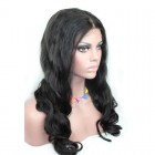 Sunny Queen Unprocessed Natural Color 100% Brazilian Virgin Human Hair Body Wave Full Lace Wigs