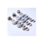 Sunny Queen Color Platinum Grey Body Wave Brazilian Virgin Hair Weaves 3pcs Buddles