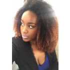 Sunny Queen Mongolian Afro Kinky Curly Virgin Human Hair Weave Natural Color 3 Bundles