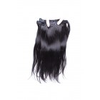 Sunny Queen Natural Color Silky Straight Brazilian Virgin Hair Clip In Human Hair Extensions