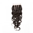 Sunny Queen Indian Remy Hair Water Wet Wave Free Part Lace Closure 4x4inches Natural Color