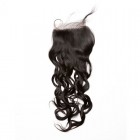 Sunny Queen Mongolian Virgin Hair Wet Water Wave Free Part Lace Closure 4x4inches Natural Color