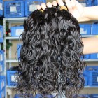 Sunny Queen Natural Color Indian Remy Human Hair Extensions Weave Wet Wave 4 Bundles 