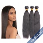 Sunny Queen Brazilian Virgin Human Hair Natural Color Yaki Straight Hair Weave 3 Bundles  