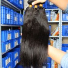Sunny Queen Malaysian Virgin Human Hair Extensions Weave Yaki Straight 4 Bundles Natural Color
