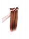 Color #30 Medium Brown Brazilian Virgin Hair Straight Hair Weave 3 Buddles