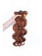 Color #30 Medium Brown Brazilian Virgin Hair Body Wave Hair Weave 3 Buddles