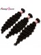 Brazilian Virgin Hair Deep Wave Pre Plucked 360 Circle Lace Frontal With Two Bundles